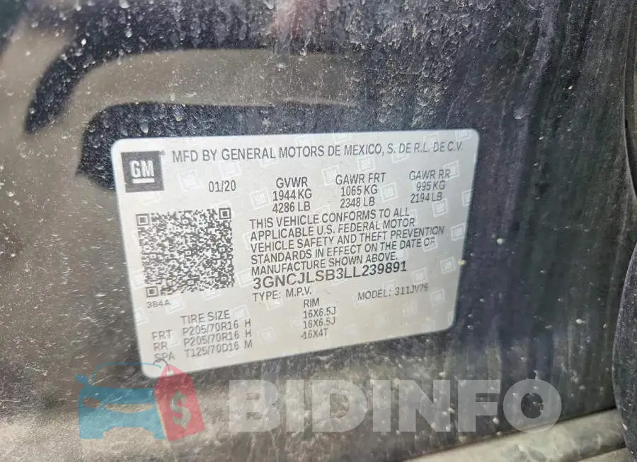 3GNCJLSB3LL239891 Photo# 13