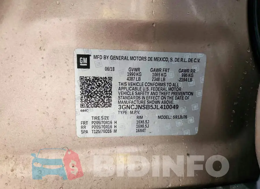 3GNCJNSB5JL410049 Photo# 13