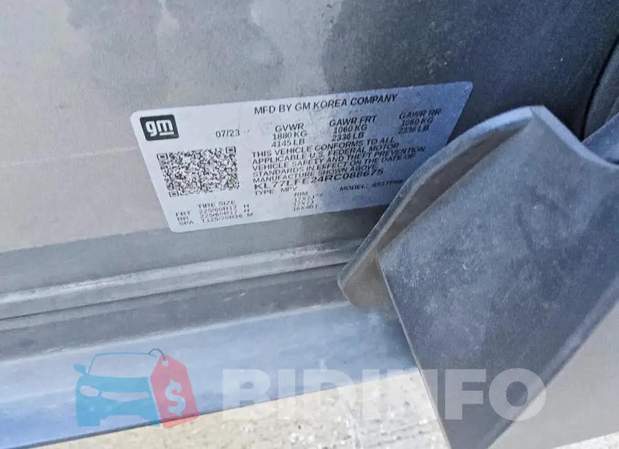 KL77LFE24RC088675 Photo# 13