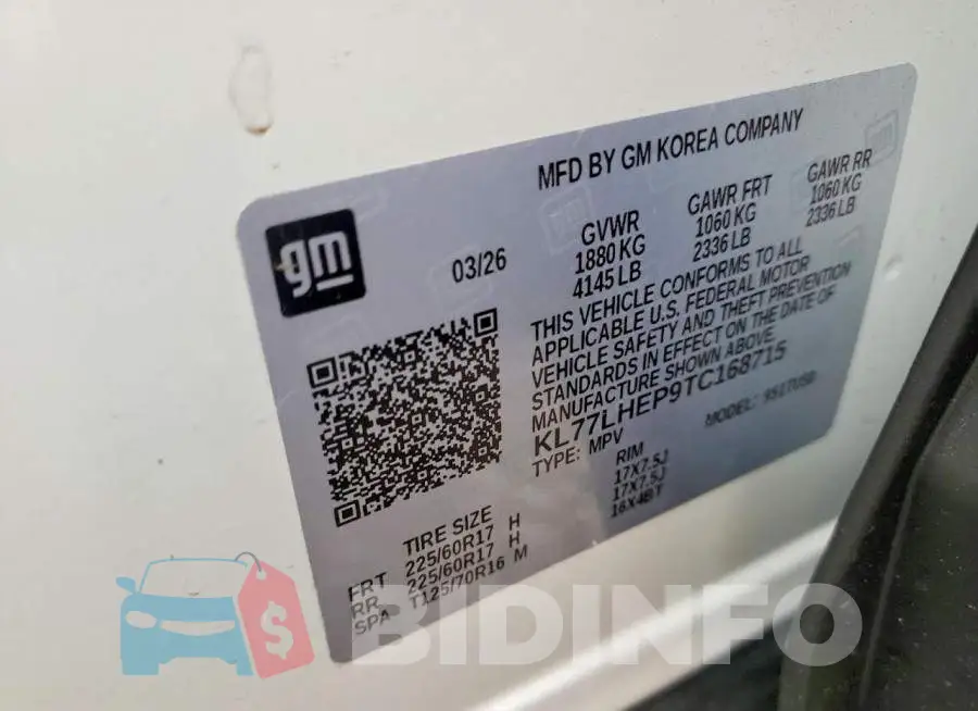 KL77LHEP9TC168715 Photo# 13