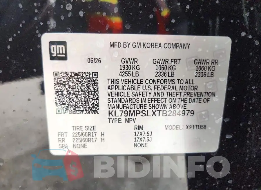 KL79MPSLXTB284979 Photo# 13