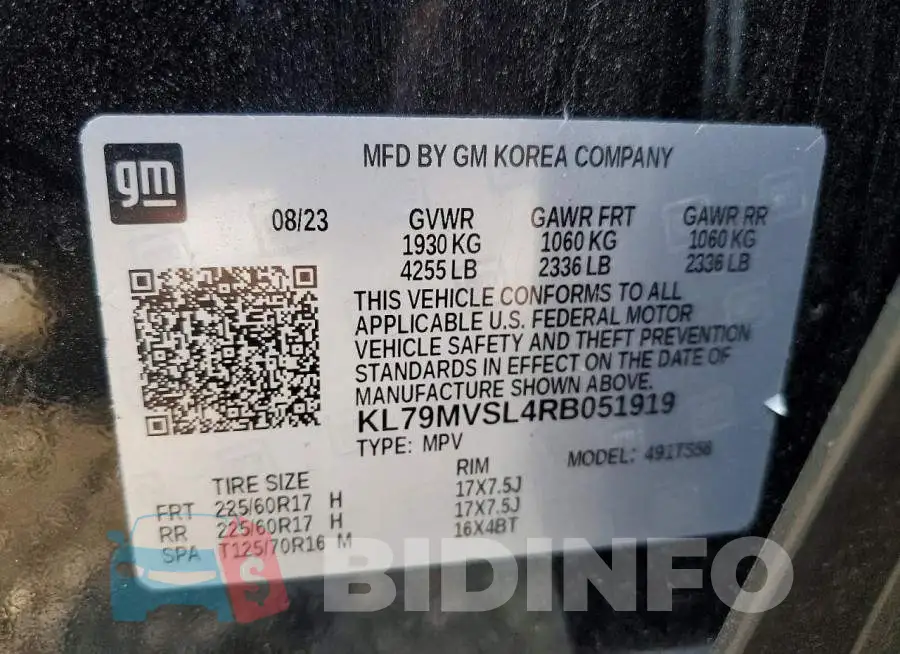 KL79MVSL4RB051919 Photo# 14