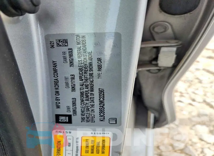 KL8CB6SA2MC222567 Photo# 12