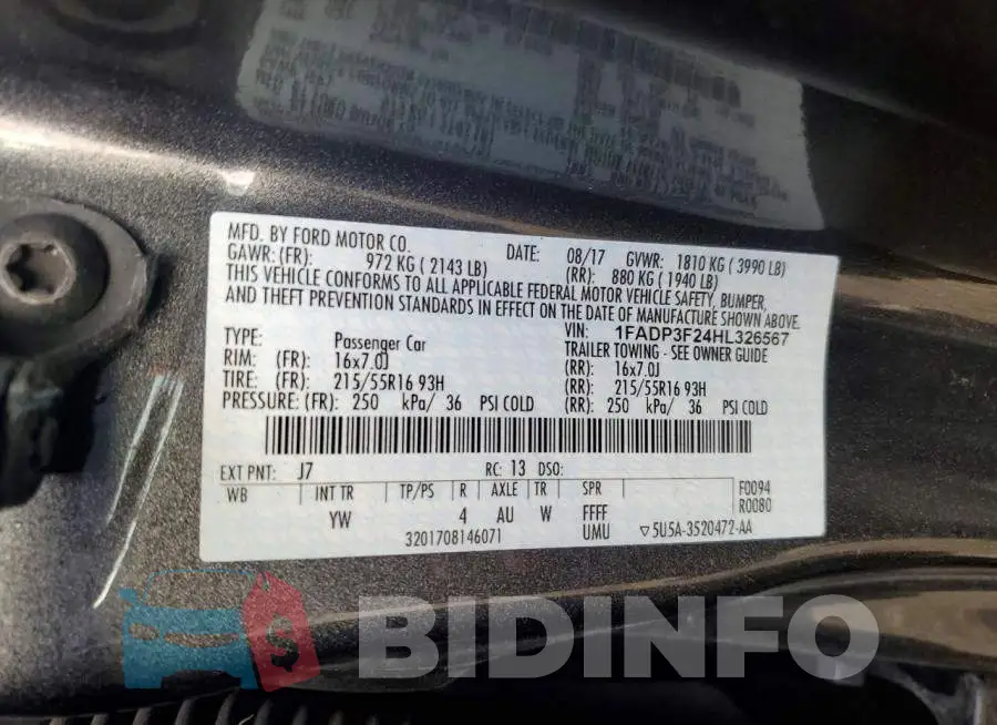 1FADP3F24HL326567 Photo# 12