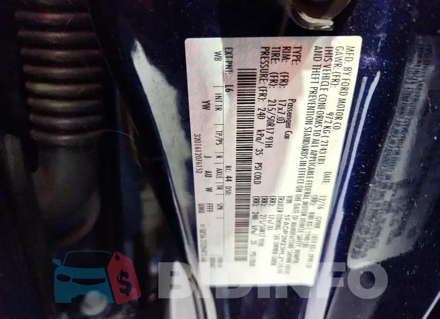 1FADP3M23HL213535 Photo# 13