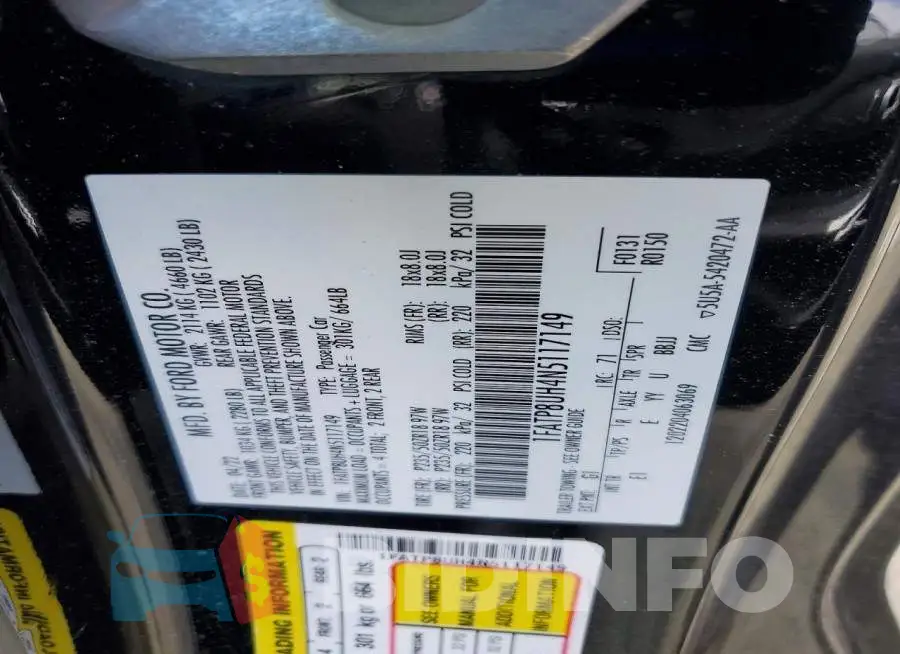 1FATP8UH4N5117149 Photo# 12