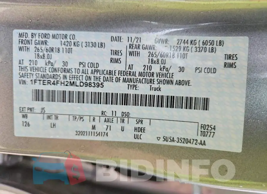 1FTER4FH2MLD98395 Photo# 12