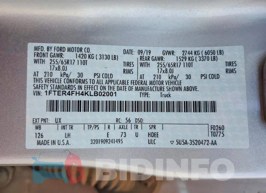 1FTER4FH4KLB02001 Photo# 12