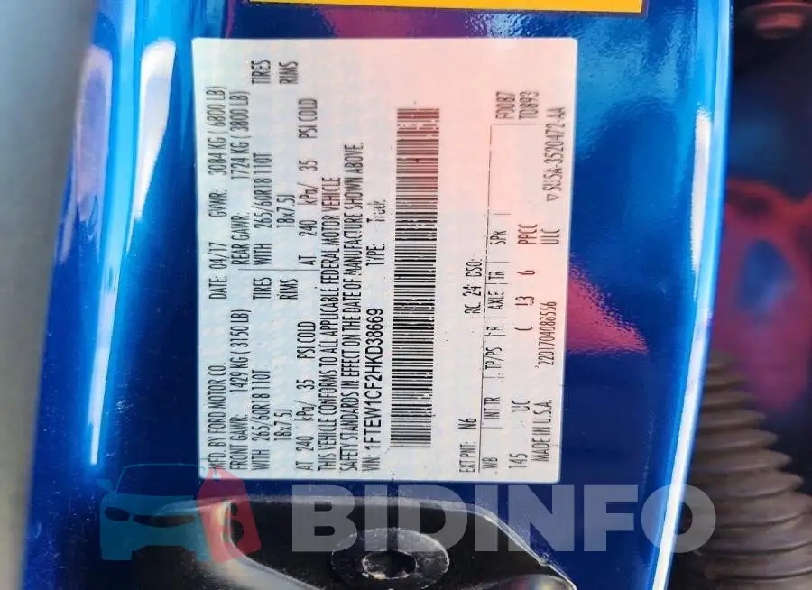 1FTEW1CF2HKD38669 Photo# 12