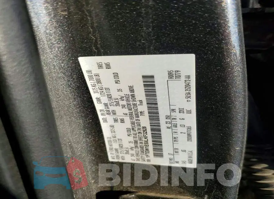 1FTEW1E5XLKF32928 Photo# 13