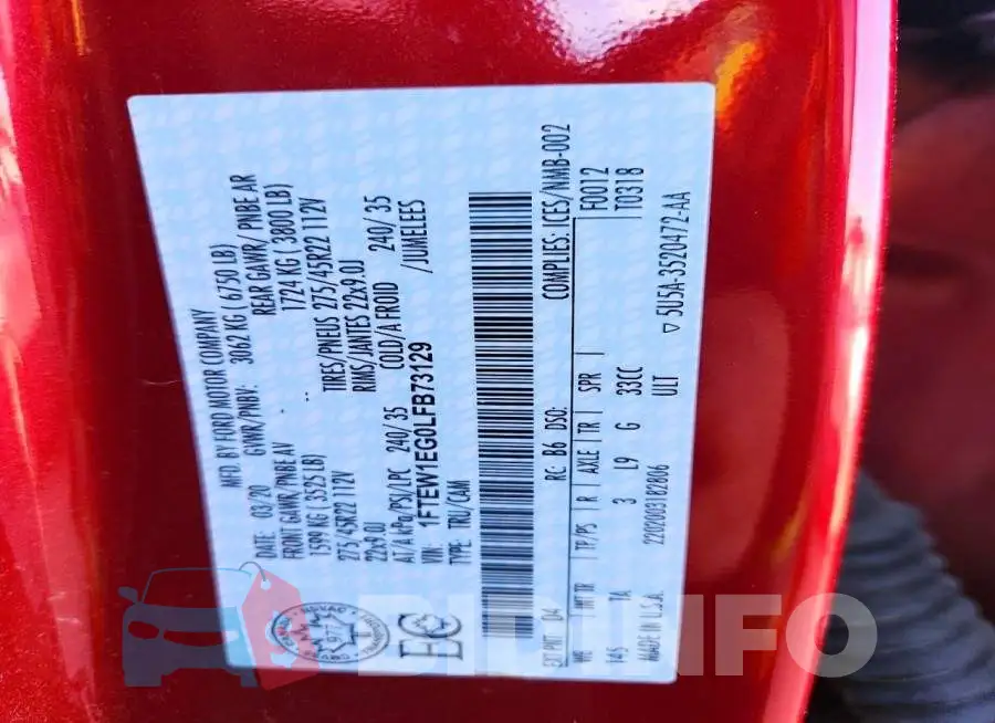1FTEW1EG0LFB73129 Photo# 13