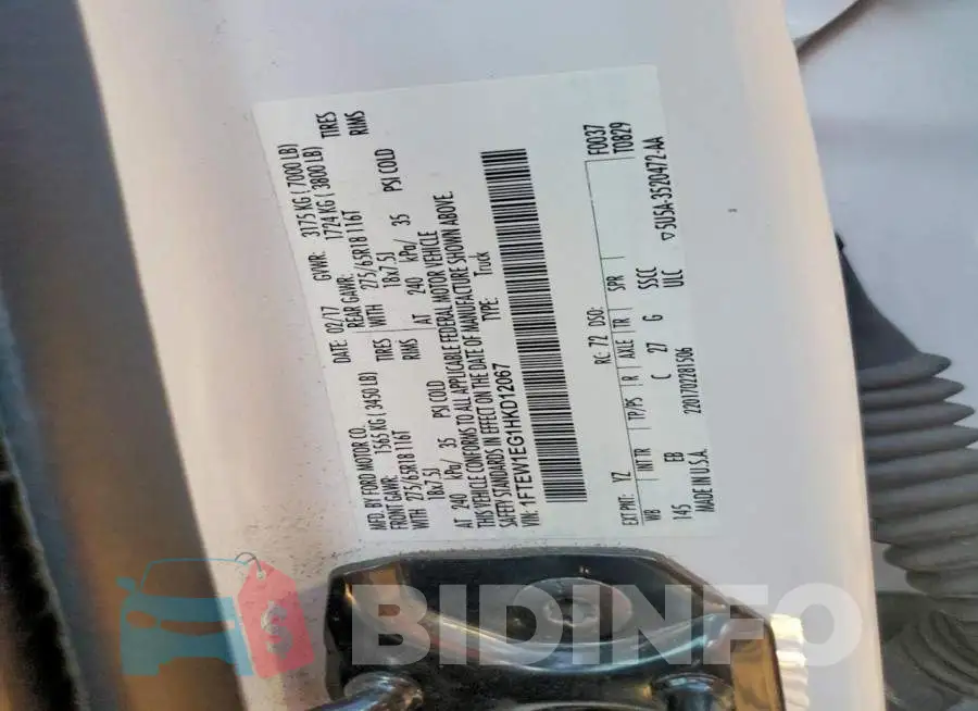 1FTEW1EG1HKD12067 Photo# 12