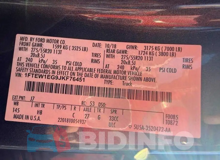 1FTEW1EG9JKF76451 Photo# 10