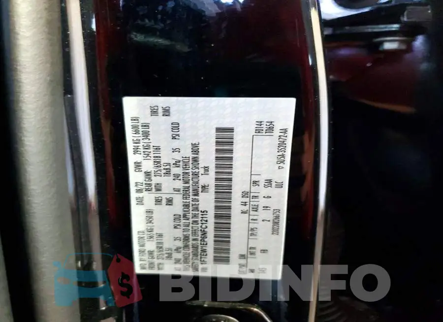 1FTEW1EP6NFC12115 Photo# 12