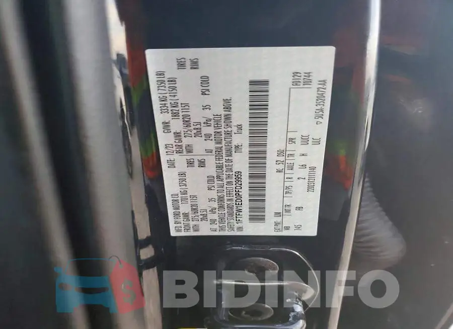 1FTFW1ED0PFD29959 Photo# 12
