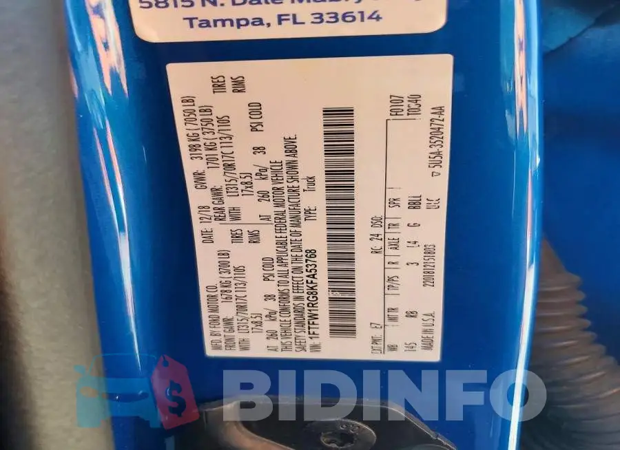 1FTFW1RG8KFA53768 Photo# 12