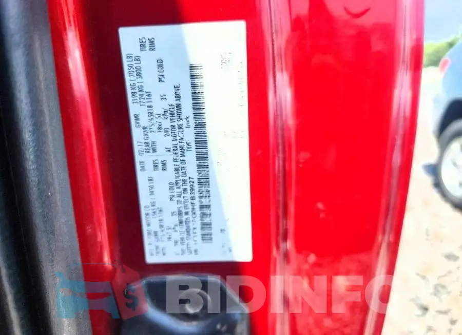 1FTFX1EG0HFB39927 Photo# 12