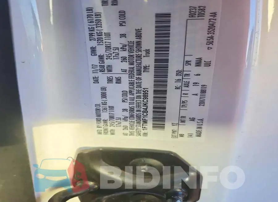 1FTMF1CB4JKC98951 Photo# 13