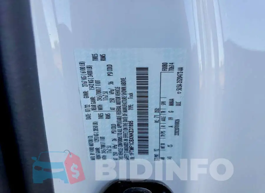 1FTMF1CBXNKE31895 Photo# 12