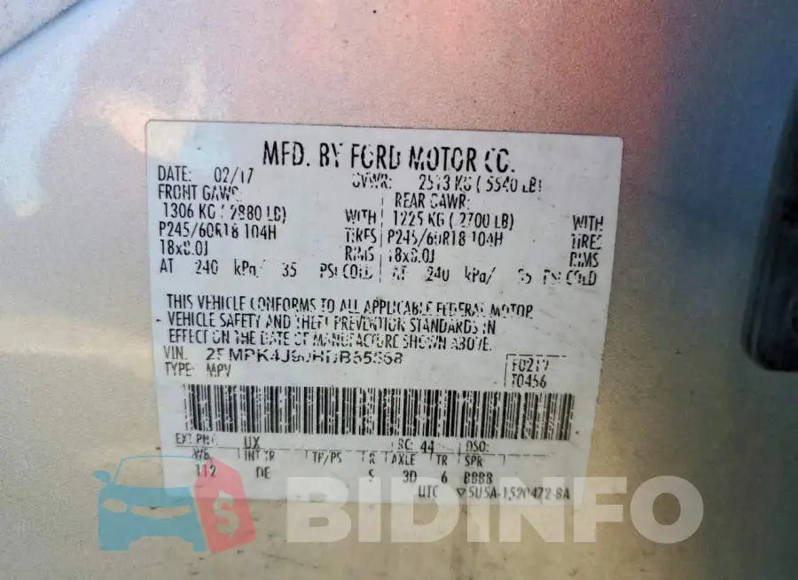 2FMPK4J90HBB55568 Photo# 13