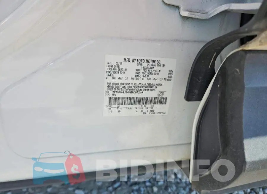 2FMPK4J94HBC07249 Photo# 12