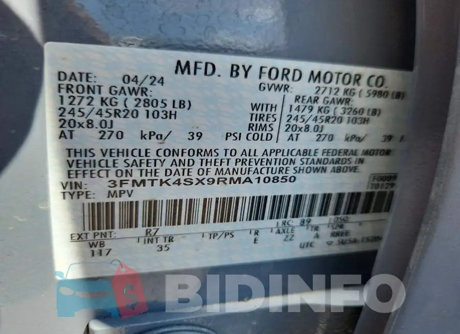3FMTK4SX9RMA10850 Photo# 12