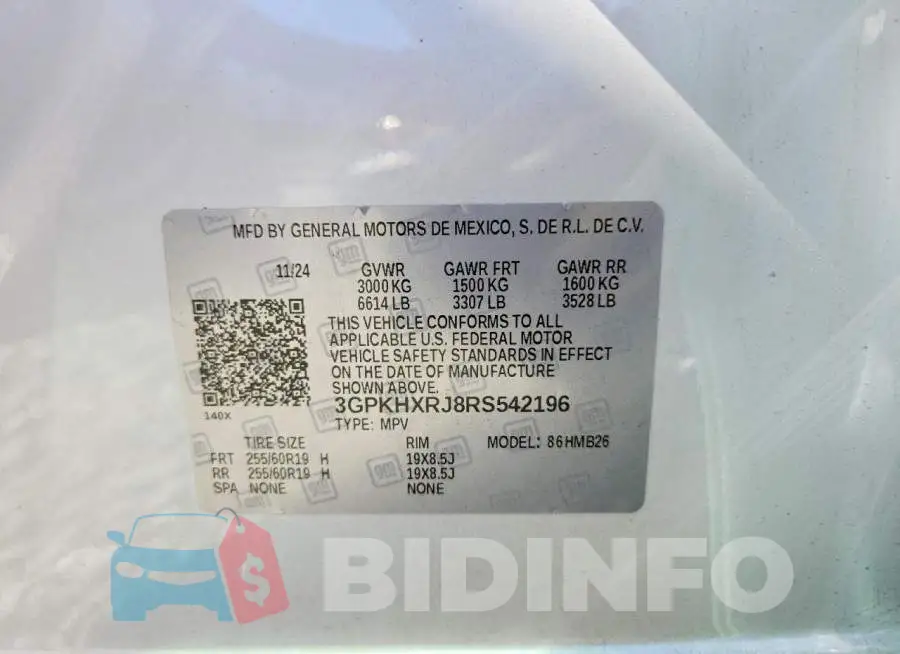 3GPKHXRJ8RS542196 Photo# 14