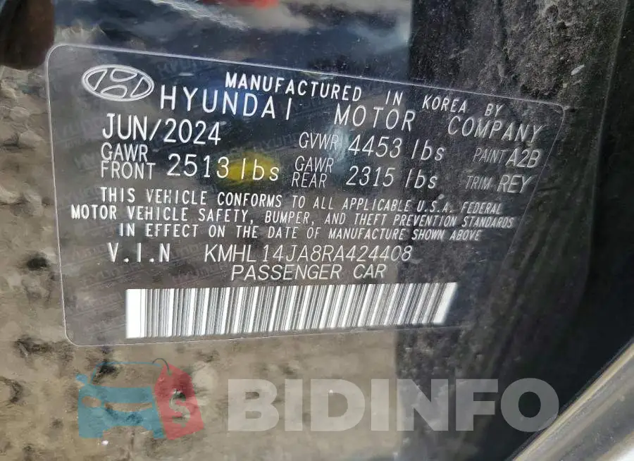 KMHL14JA8RA424408 Photo# 13