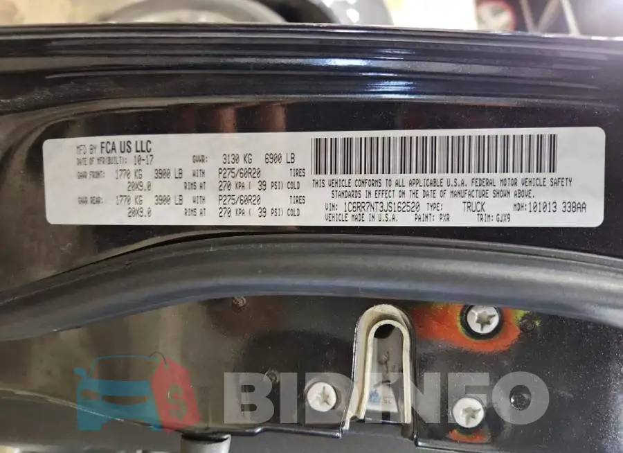 1C6RR7NT3JS162520 Photo# 12