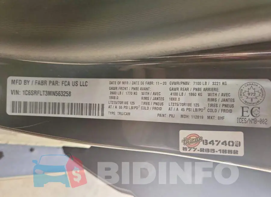 1C6SRFLT3MN563258 Photo# 12