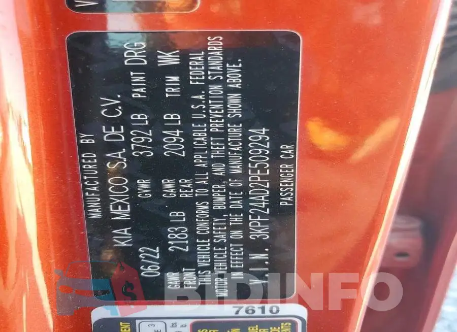 3KPF24AD2PE509294 Photo# 12