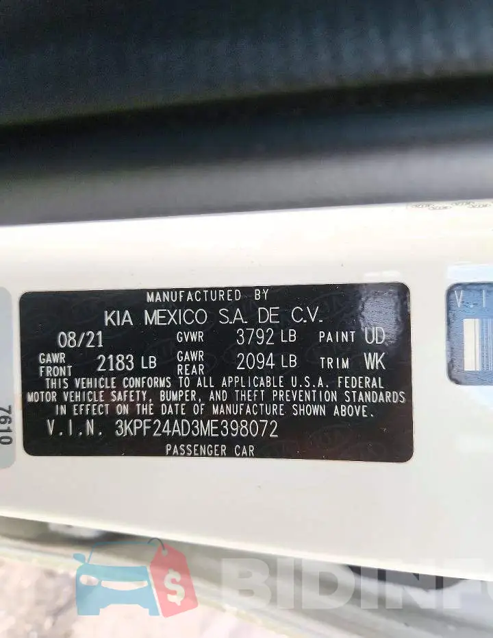 3KPF24AD3ME398072 Photo# 12