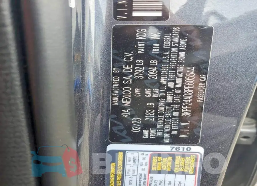 3KPF24AD8PE605544 Photo# 12