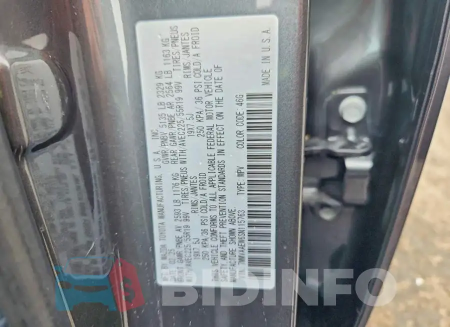 7MMVAAEW6SN115763 Photo# 13