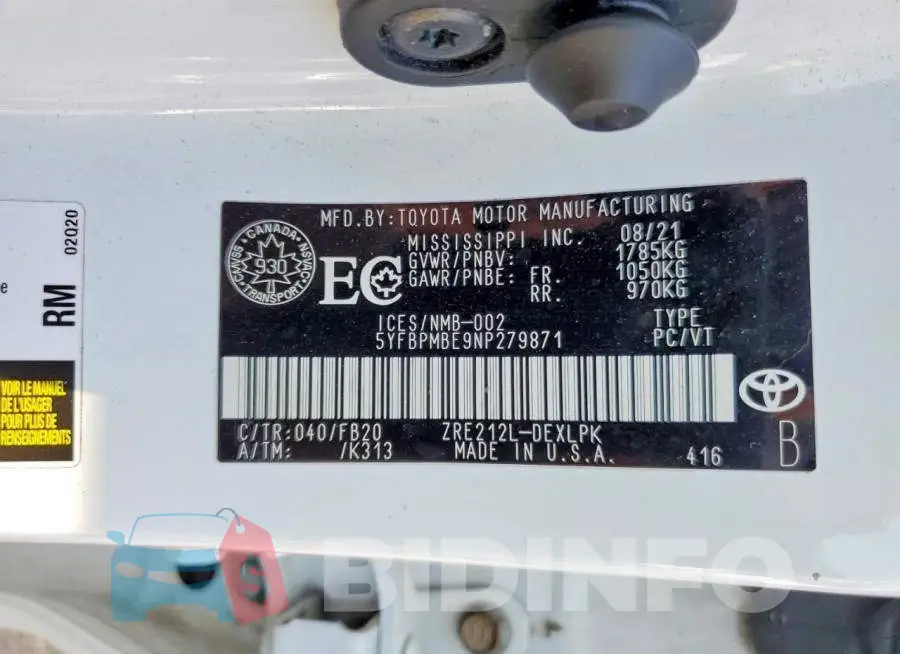 5YFBPMBE9NP279871 Photo# 12