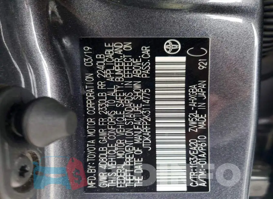JTDKARFP2K3114775 Photo# 12
