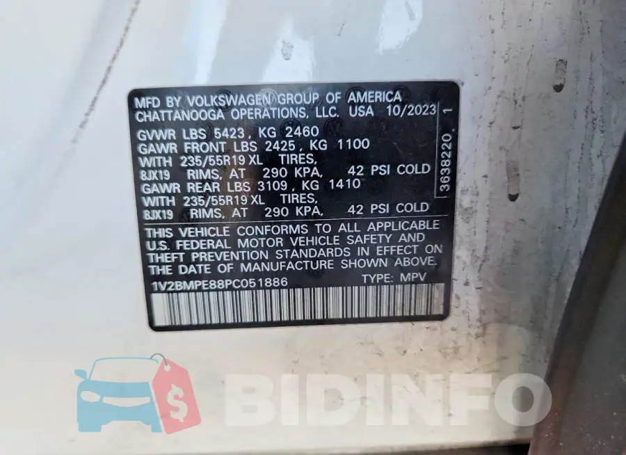 1V2BMPE88PC051886 Photo# 14