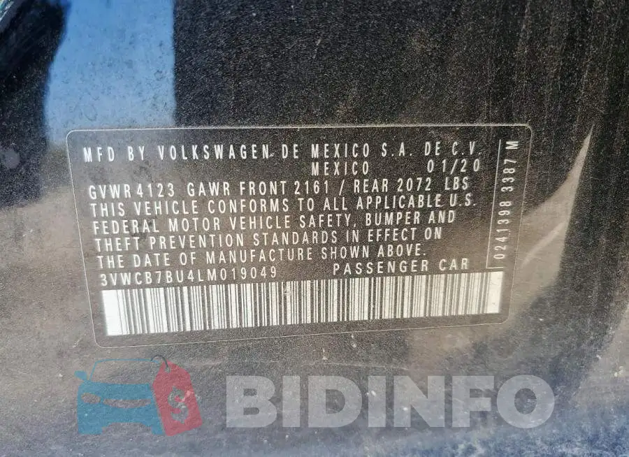 3VWCB7BU4LM019049 Photo# 12