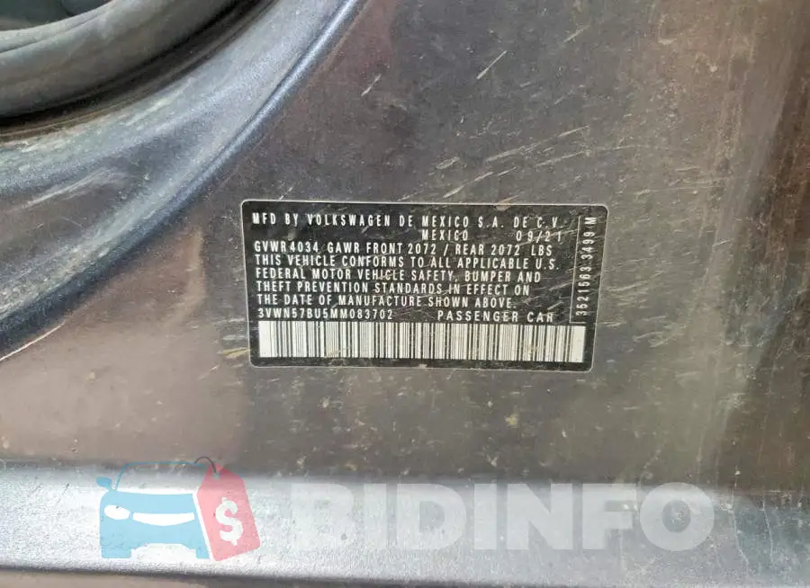 3VWN57BU5MM083702 Photo# 12