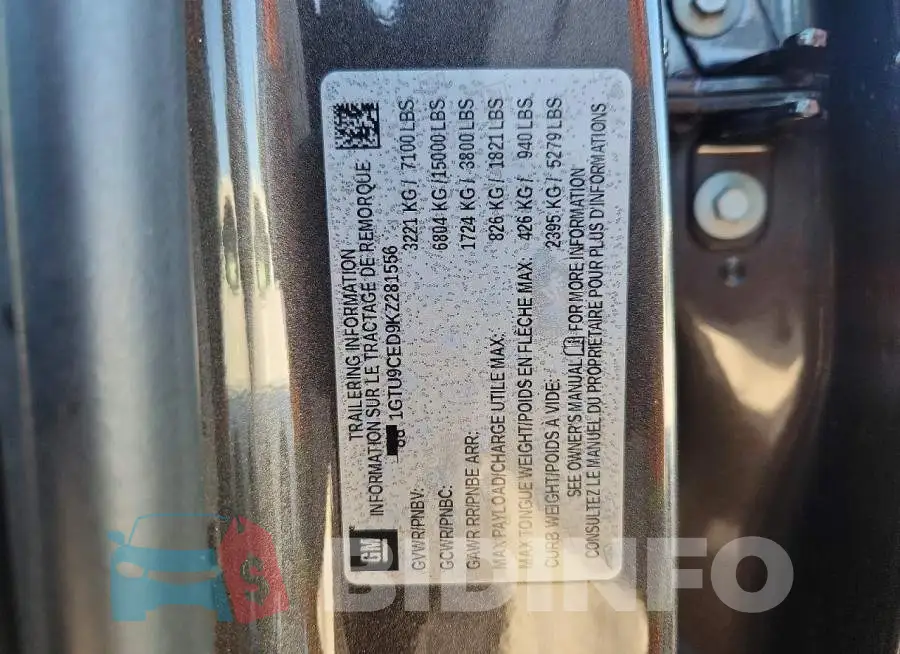 1GTU9CED9KZ281556 Photo# 12