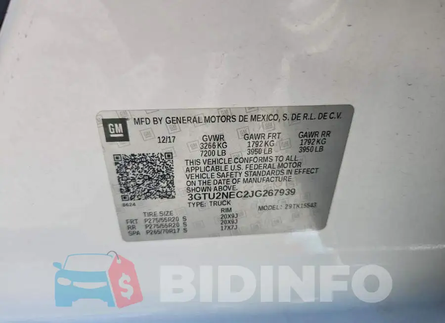 3GTU2NEC2JG267939 Photo# 12