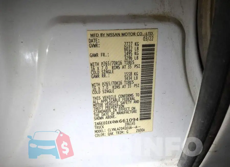 1N6ED1EK4NN661094 Photo# 12