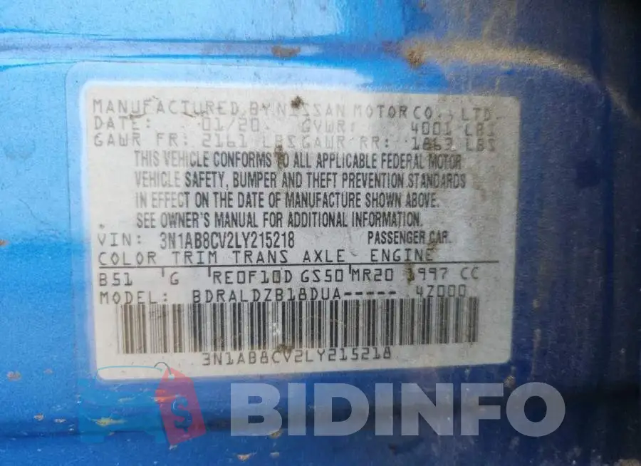 3N1AB8CV2LY215218 Photo# 13
