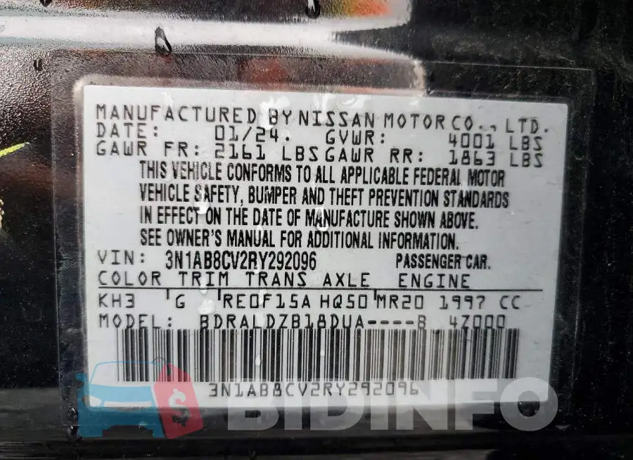 3N1AB8CV2RY292096 Photo# 12