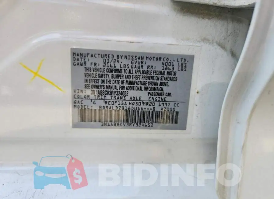 3N1AB8CV3RY324652 Photo# 12