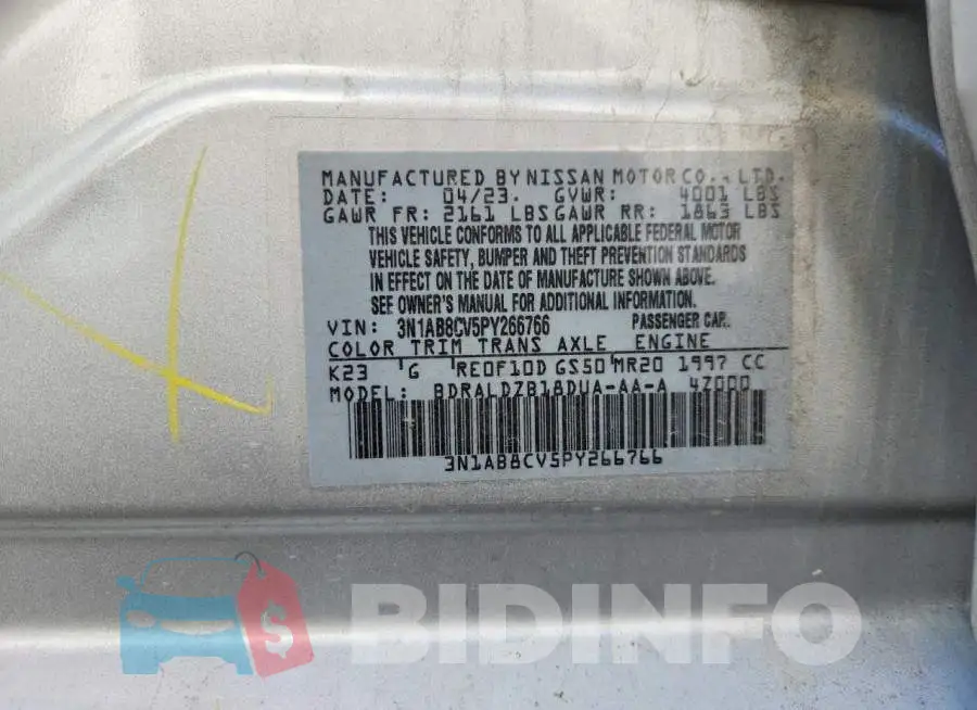 3N1AB8CV5PY266766 Photo# 13
