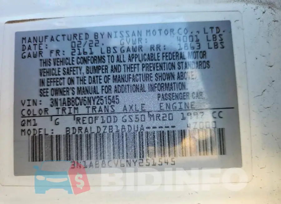 3N1AB8CV6NY251545 Photo# 12
