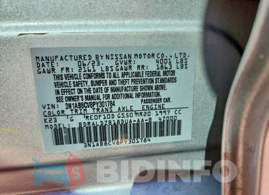 3N1AB8CV8PY301784 Photo# 12