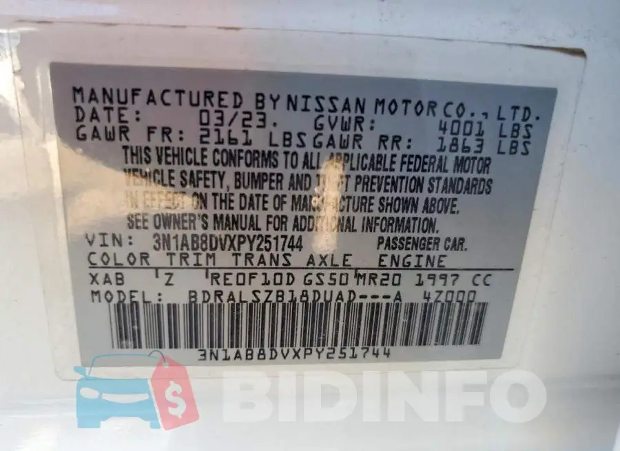 3N1AB8DVXPY251744 Photo# 13
