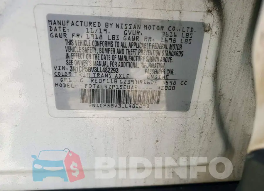 3N1CP5BV3LL482293 Photo# 12